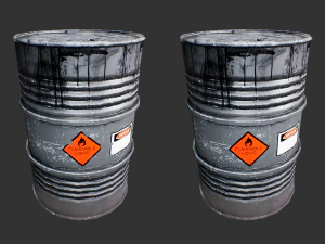 steel drum-barrel 3D Model