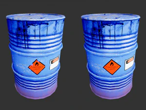 steel drum-barrel 3D Model