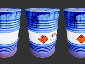 steel drum-barrel 3D Model