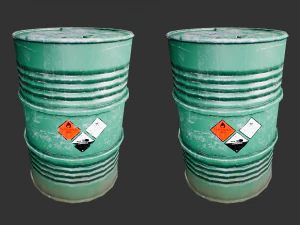 steel drum-barrel 3D Model