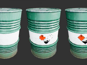 steel drum-barrel 3D Model