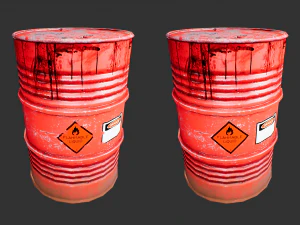 steel drum-barrel 3D Model