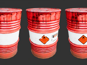 steel drum-barrel 3D Model
