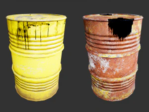 steel drum-barrel 3D Model