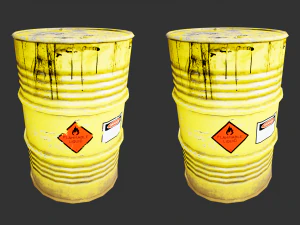 steel drum-barrel 3D Model