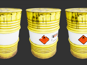 steel drum-barrel 3D 模型