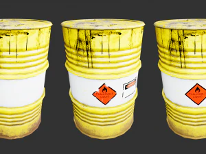 steel drum-barrel 3D Model