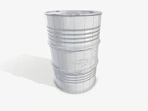steel drum-barrel 3D Model