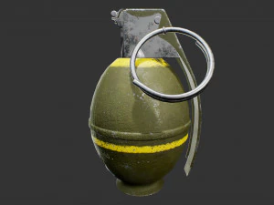 m26 frag grenade 3D Model