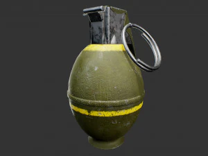 m26 frag grenade 3D Model