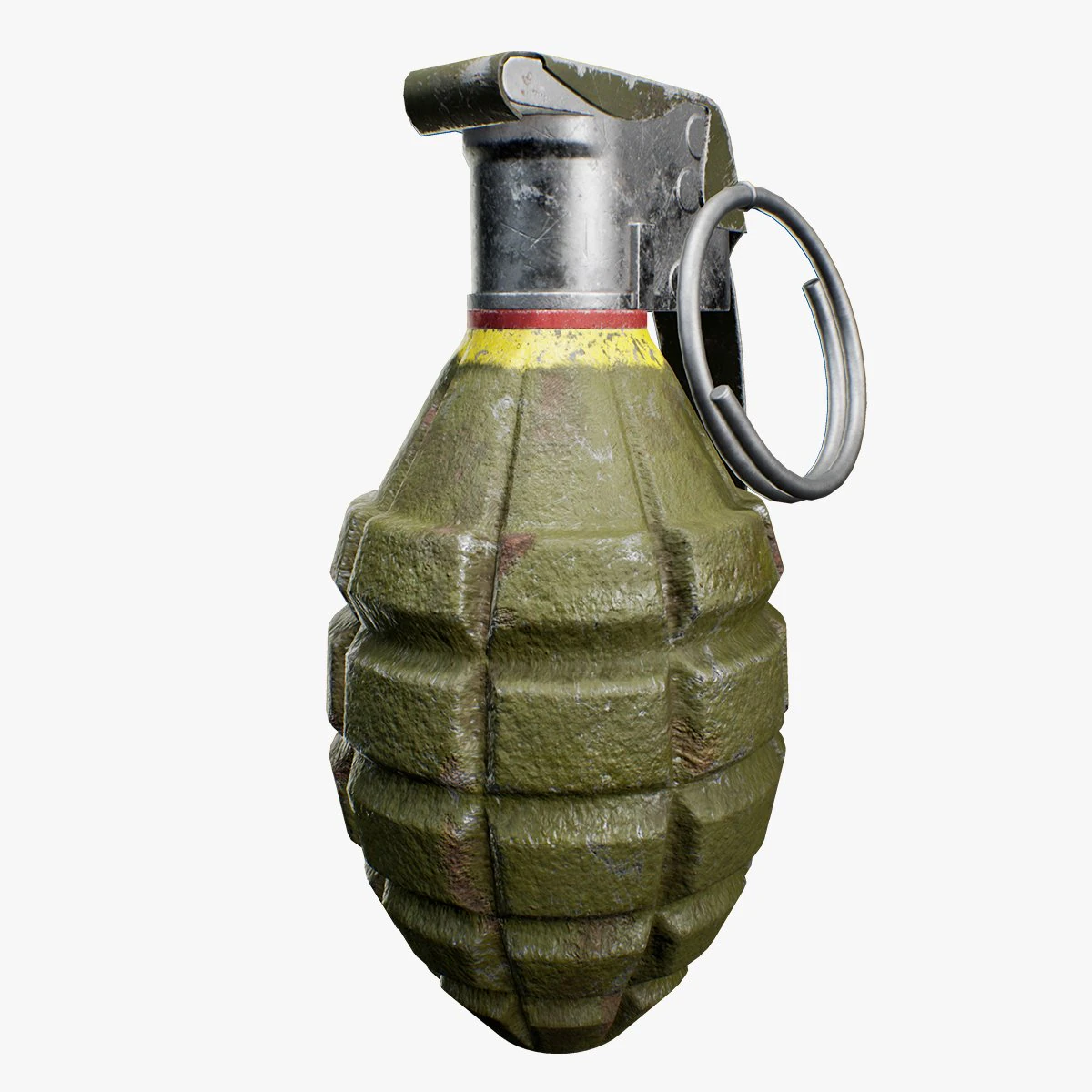mk2 frag grenade 3D Model .c4d .max .obj .3ds .fbx .stl .blend 
