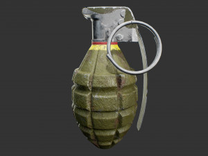 mk2 frag grenade 3D Model