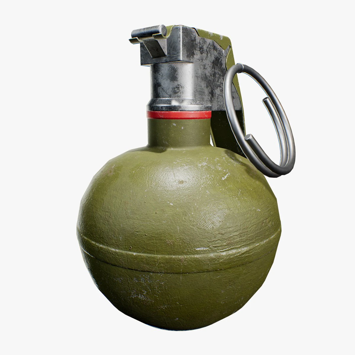 m33 frag grenade 3D Model .c4d .max .obj .3ds .fbx .stl .blend 