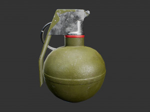 m33 frag grenade 3D 모델