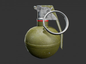 m33 frag grenade 3D 모델