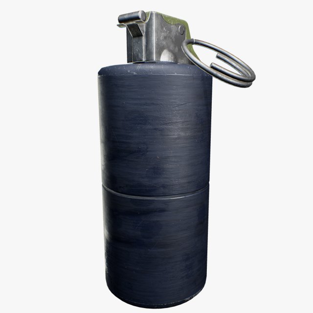 mk3 concussion grenade 3D Model .c4d .max .obj .3ds .fbx .stl .blend 
