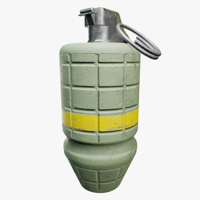 m34 smoke grenade Modelo 3D .c4d .max .obj .3ds .fbx .stl .blend 