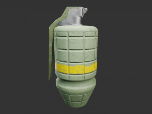 m34 smoke grenade Modelo 3D