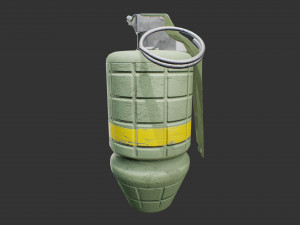m34 smoke grenade Modelo 3D