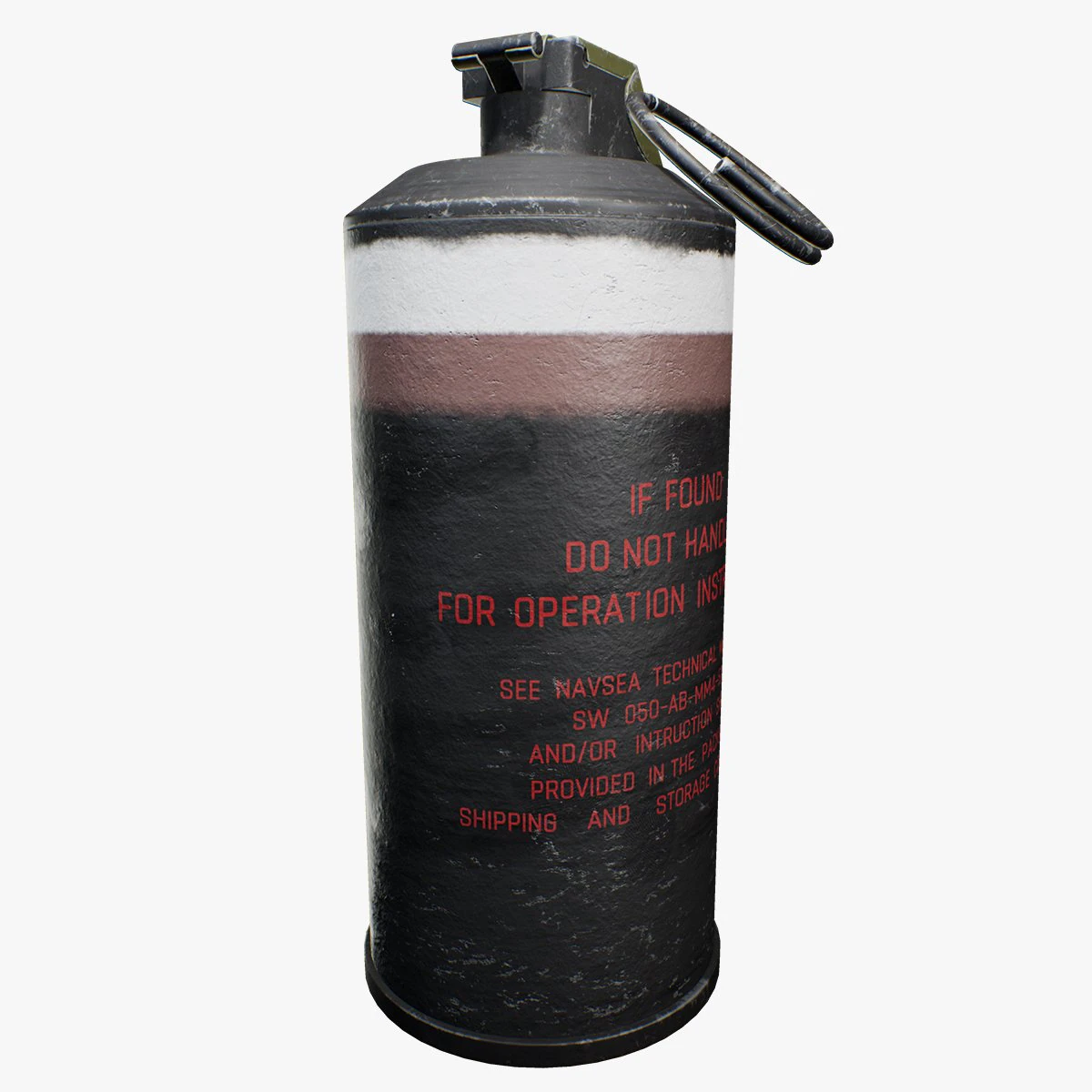 mk141 stun grenade 3D Model .c4d .max .obj .3ds .fbx .stl .blend 