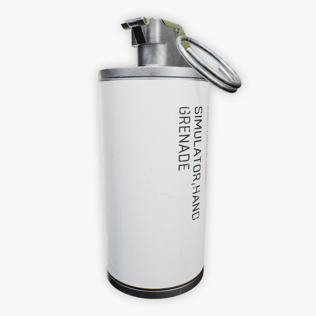 m116 stun grenade Modelo 3D .c4d .max .obj .3ds .fbx .stl .blend 