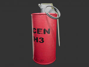 an-m14 incendiary grenade 3D Model
