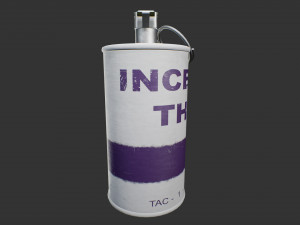 an-m14 incendiary grenade 3D Модель
