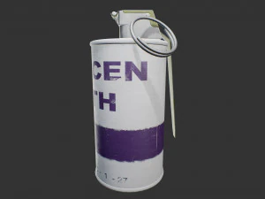 an-m14 incendiary grenade 3D Model