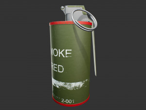 m18 smoke grenade Model 3D