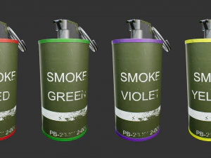 m18 smoke grenade 3D Model