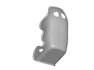 sport seat - racing seat - car seat - sport chair 3D Model