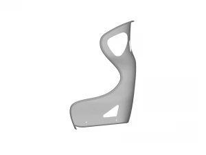 спортивное сиденье - гоночное сиденье - автокресло - спортивное кресло 3D Модель