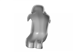 sport seat - racing seat - car seat - sport chair 3D Model