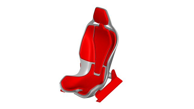 sport seat - racing seat - car seat - sport chair Modello 3D .c4d .max .obj .3ds .fbx .stl .blend 