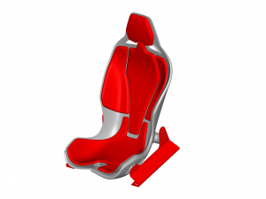 sport seat - racing seat - car seat - sport chair 3D Model