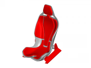 fotel sportowy - fotel wyścigowy - fotelik samochodowy - fotel sportowy Model 3D