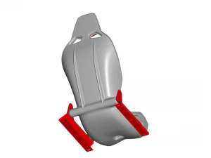 sport seat - racing seat - car seat - sport chair 3D Model