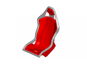 sport seat - racing seat - car seat - sport chair 3D Model