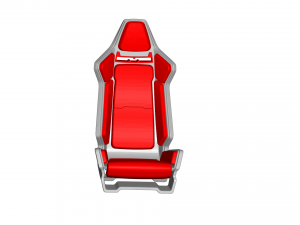 sport seat - racing seat - car seat - sport chair 3D Model