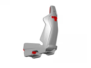 sport seat - racing seat - car seat - sport chair 3D Model