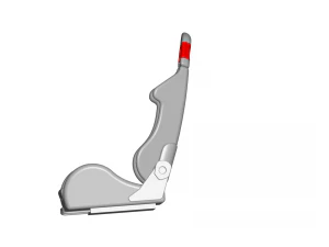 fotel sportowy - fotel wyścigowy - fotelik samochodowy - fotel sportowy Model 3D