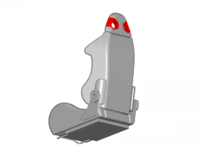 sport seat - racing seat - car seat - sport chair 3D Model