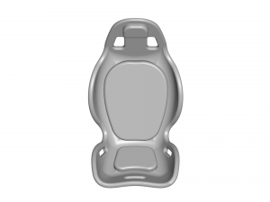 sport seat - racing seat - car seat - sport chair 3D Model