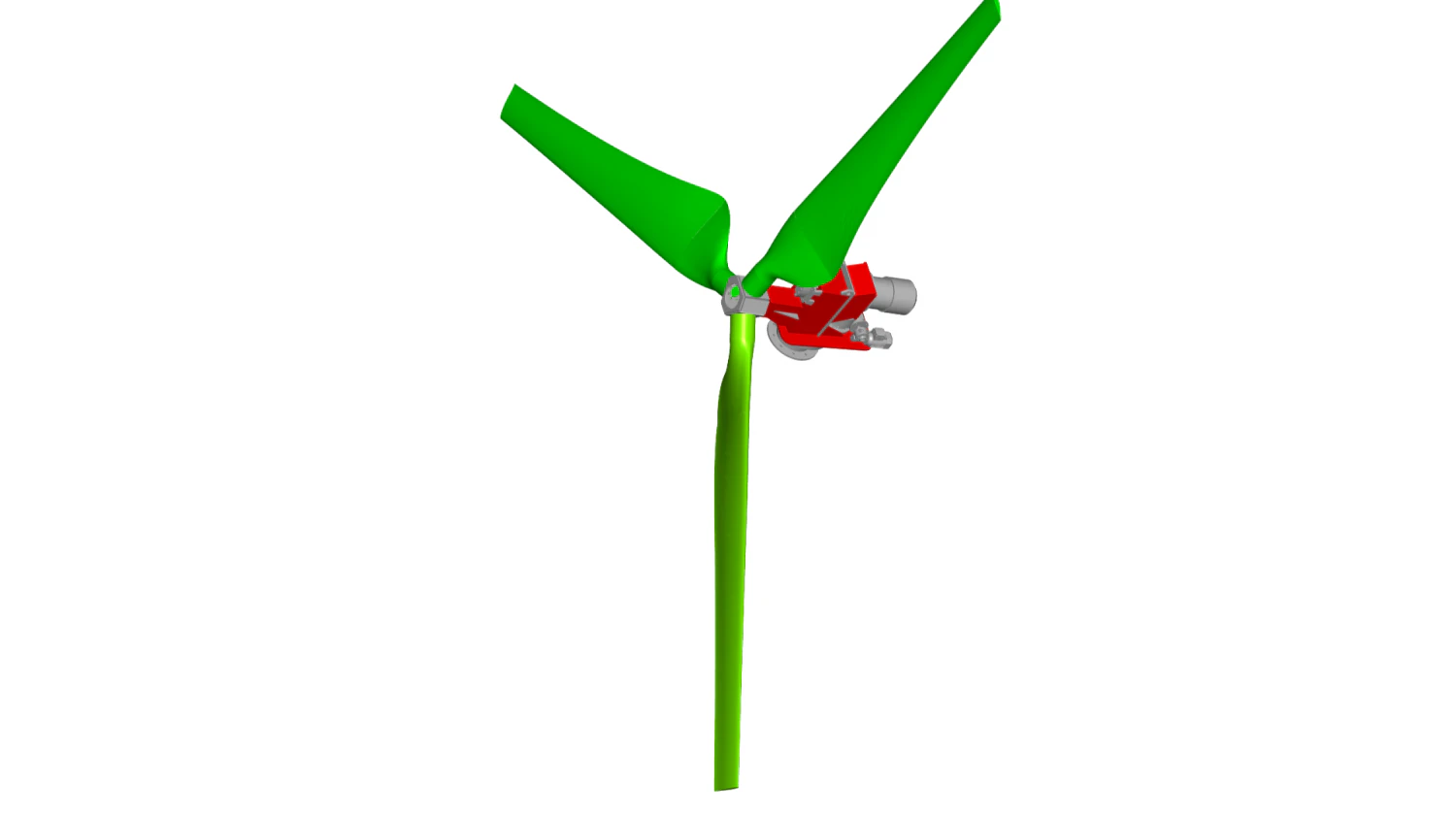 wind turbine 6 kw with gear box 3D Model .c4d .max .obj .3ds .fbx .stl .blend 