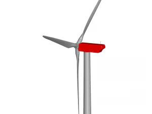 600 kw wind turbine 3D Model