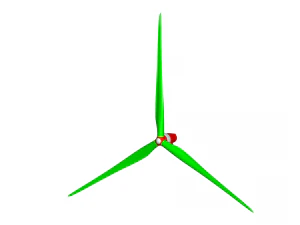turbina e&oacute;lica de acionamento direto Modelo 3D