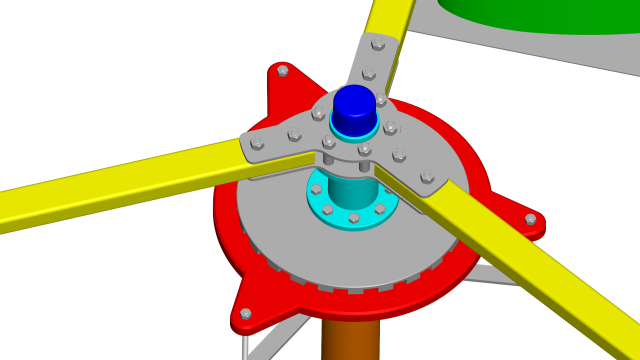 wind turbine 3D 모델 .c4d .max .obj .3ds .fbx .stl .blend 