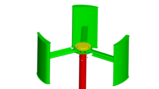 wind turbine 3D Model .c4d .max .obj .3ds .fbx .stl .blend 
