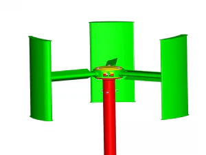 turbina e&oacute;lica Modelo 3D