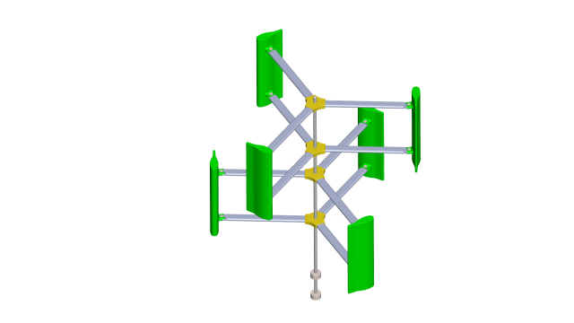 wind turbine 3D Model .c4d .max .obj .3ds .fbx .stl .blend 